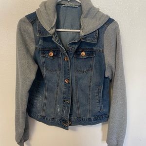 Fashion Nova Jean hoodie jacket